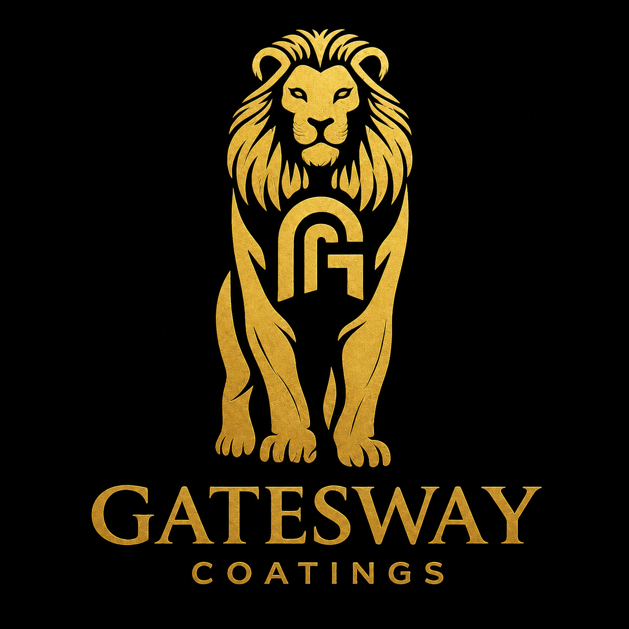 Gatesway Coatings gold lion logo