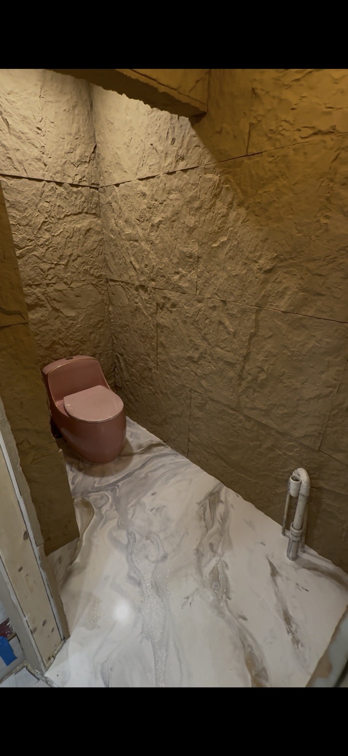 Marble epoxy bathroom floor coating